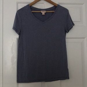 Blue and white striped T-shirt